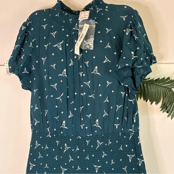 Ariat Womens Steer Me Dress (10046269) Steer Me Print 4 - Picture 6 of 12